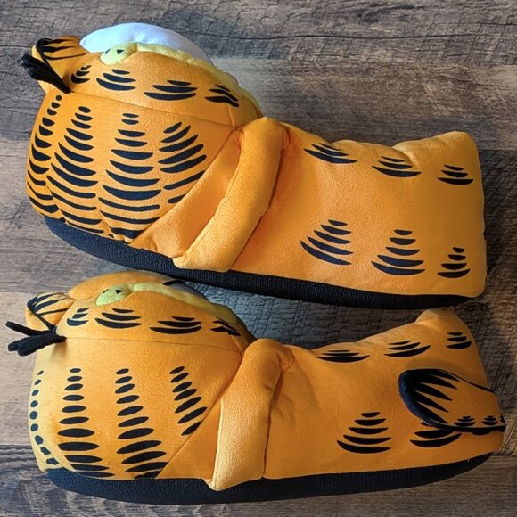 Garfield Slippers Oversized Plush Orange Shoes Nickelodeon Large - Picture 3 of 9